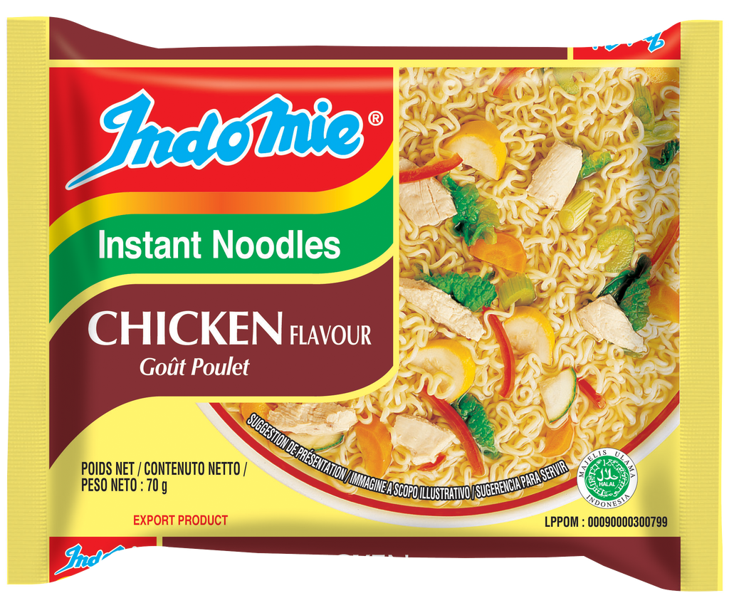 Chicken Gout Poulet Flavour Noodles - CASE of 40 packets