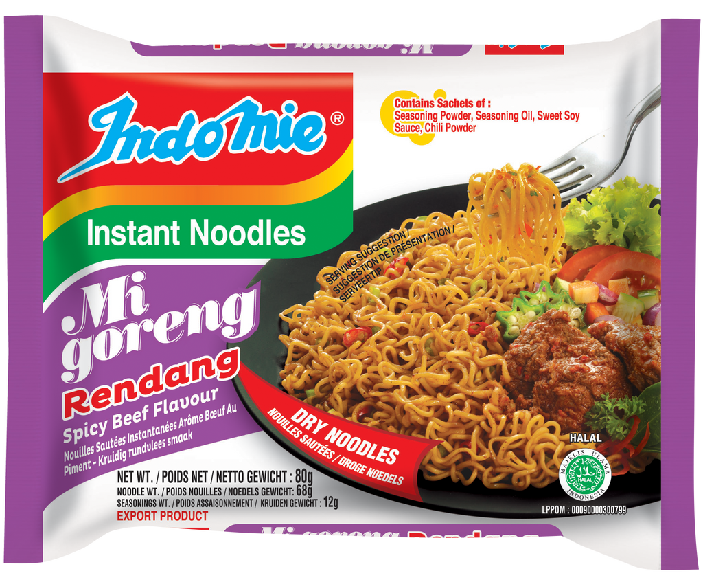 Mi Goreng Rendang Flavour Noodles - CASE of 40 packets