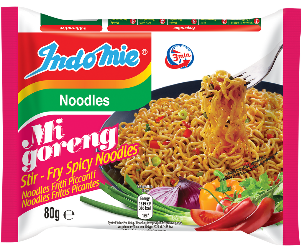Mi Goreng Stir-Fry Spicy Noodles - CASE of 40 packets